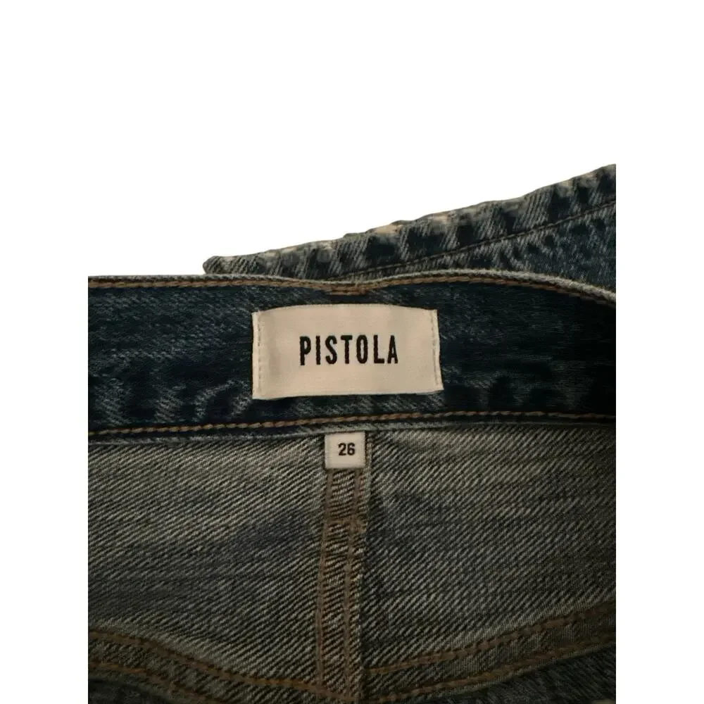 NWT Pistola Keaton High Rise Slim Straight Jeans Women’s Size 26 100% Cotton - Picture 9 of 9